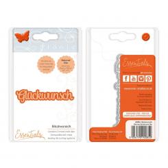 Tonic Studios Stanz & Prägeschablone 2tlg. - Deutsche Texte - Glückwunsch 