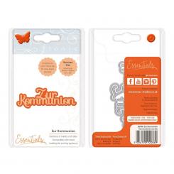 Tonic Studios Stanz & Prägeschablone 2tlg. - Deutsche Texte - Zur Kommunion 