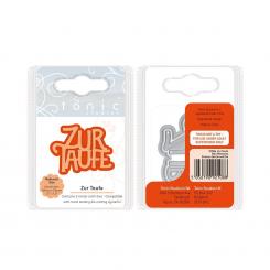 Tonic Studios Stanz & Prägeschablone 2tlg. - Deutsche Texte - Zur Taufe 