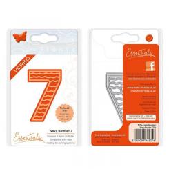 Tonic Studios Stanz & Prägeschablone 2tlg. - Große Zahlen - 7 