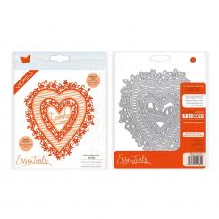 Tonic Studios Stanz & Prägeschablone 7tlg. - Deutsche Texte - Herz - Danke 