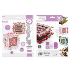 Tonic Studios Stanzschablone 10tlg. - Treasured Sentiments Shadow Rahmen 