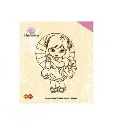 Transparente Silikon Stempel Helene A, 8x5,5cm 