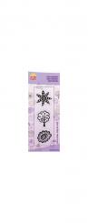 Transparente Stempel Flower fantasy Nr.1 Pack. 6x17,5cm 