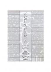 Transparentpapier 24 Blatt A4 mit weißen Motiven sortiert 