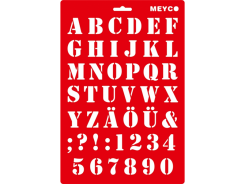 Transprente Schablone Saloonschrift 20x31cm 