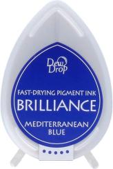 Tsukineko Brilliance Dew Drops Stempelkissen Blue / Mediterran Blau Blue / Mediterran Blau