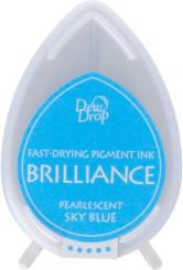 Tsukineko Brilliance Dew Drops Stempelkissen Blue / Perlmutt Himmel-Blau Blue / Perlmutt Himmel-Blau