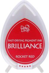 Tsukineko Brilliance Dew Drops Stempelkissen Red / Rocket Rot Red / Rocket Rot