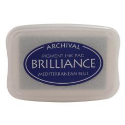 Tsukineko Brilliance Stempelkissen Blue / Mediterran Blau Blue / Mediterran Blau
