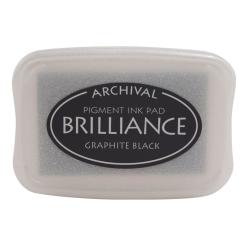 Tsukineko Brilliance Stempelkissen Graphite Black / Schwarz Graphite Black / Schwarz