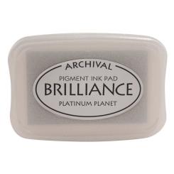 Tsukineko Brilliance Stempelkissen Platinum / Metallic Platin Platinum / Metallic Platin