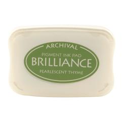 Tsukineko Brilliance Stempelkissen Thyme / Perlmutt Thymian-Grün Thyme / Perlmutt Thymian-Grün