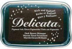 Tsukineko Delicata Metallic Stempelkissen Dark brown shimmer Dark brown shimmer