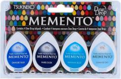 Tsukineko Memento Dew Drops Stempelkissen  4er Set - Ocean 