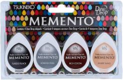 Tsukineko Memento Dew Drops Stempelkissen  4er Set - Stone Mountain 