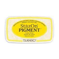 Tsukineko StazOn Pigment Stempelkissen Remon Drop / Gelb Remon Drop / Gelb