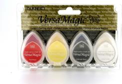 Tsukineko Versa Magic Chalk Dew Drops Stempelkissen 4er Set - Clowning Around 