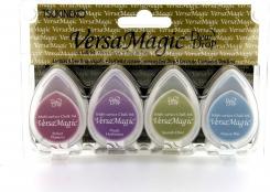 Tsukineko Versa Magic Chalk Dew Drops Stempelkissen 4er Set - Jewel Box 
