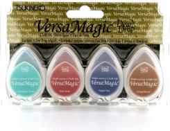 Tsukineko Versa Magic Chalk Dew Drops Stempelkissen 4er Set - Southwest 