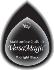 Tsukineko Versa Magic Chalk Dew Drops Stempelkissen Midnight Black Midnight Black