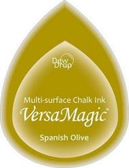 Tsukineko Versa Magic Chalk Dew Drops Stempelkissen Spanish Olive Spanish Olive