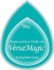 Tsukineko Versa Magic Chalk Dew Drops Stempelkissen Turquoise Gem Turquoise Gem