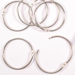 Vaessen Creative Buchringe - Metallringe 6 Stk. Ø75mm 