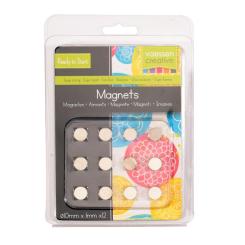 Vaessen Creative - Neodym-Magnete - Extra Stark  ø 10x1mm, 12 Stk. 