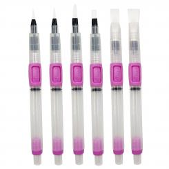 Vaessen Creative Wassertankpinsel Set 6tlg. - Flach & Rund 