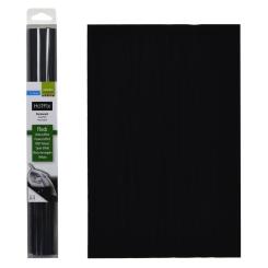 Vaessen Hotfix Bügeltransfer Folie DIN A4 - Flock / Samt - Schwarz Schwarz