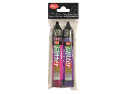 Viva-Decor German Glitterliner 28ml, 2er Set Fuchsia/Violett 