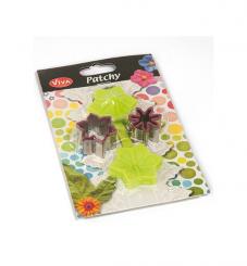 Viva Decor Silikon-Form Patchy Clematis mit Ausstecher 