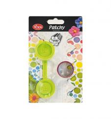 Viva Decor Silikon-Form Patchy Knopf groß mit Ausstecher 