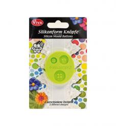 Viva Decor Silikon-Form Patchy kleine Knöpfe 3-er Set 