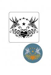 Viva Decor Universalschablone Schwalben 25,5x20,5cm 