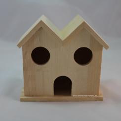Viva Decor Vogeldoppelhäuschen aus Pinie 
