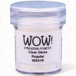 WOW Embossing Pulver 15ml - Clear - Clear Gloss - Regular Clear Gloss - Regular