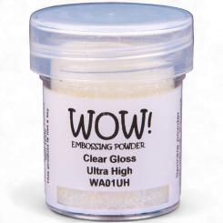 WOW Embossing Pulver 15ml - Clear - Clear Gloss - Ultra High Clear Gloss - Ultra High