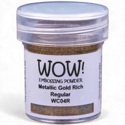WOW Embossing Pulver 15ml - Metallic - Gold Rich - Regular Gold Rich - Regular