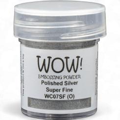 WOW Embossing Pulver 15ml - Metallic - Polished Silver - Super Fine Polished Silver - Super Fine
