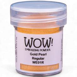 WOW Embossing Pulver 15ml - Pearl - Gold Pearl - Regular Gold Pearl - Regular