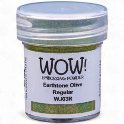 WOW Embossing Pulver 15ml - Earthtone - Olive - Regular Olive - Regular