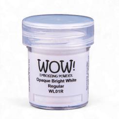 WOW Embossing Pulver 15ml - Colour Blends - Opaque Bright White - Regular Opaque Bright White - Regular