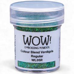 WOW Embossing Pulver 15ml - Colour Blends - Opaque Verdigris - Regular Opaque Verdigris - Regular