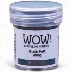 WOW Embossing Pulver 15ml - Puff - Schwarz - Ultra High Schwarz - Ultra High