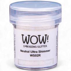 WOW Embossing Pulver 15ml - Glitzer - Neutral Ultra Shimmer - Regular Neutral Ultra Shimmer - Regular