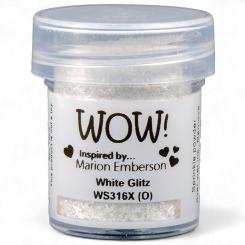 WOW Embossing Pulver 15ml - Glitzer - White Glitz - X White Glitz - X