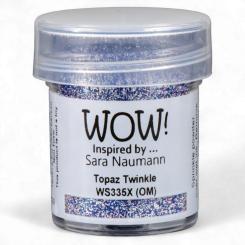 WOW Embossing Pulver 15ml - Glitzer - Topaz Twinkle - X*Sara Naumann* Topaz Twinkle - X*Sara Naumann*