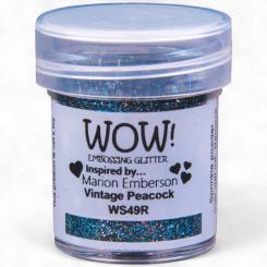 WOW Embossing Pulver 15ml - Glitzer - Vintage Peacock - Regular Vintage Peacock - Regular
